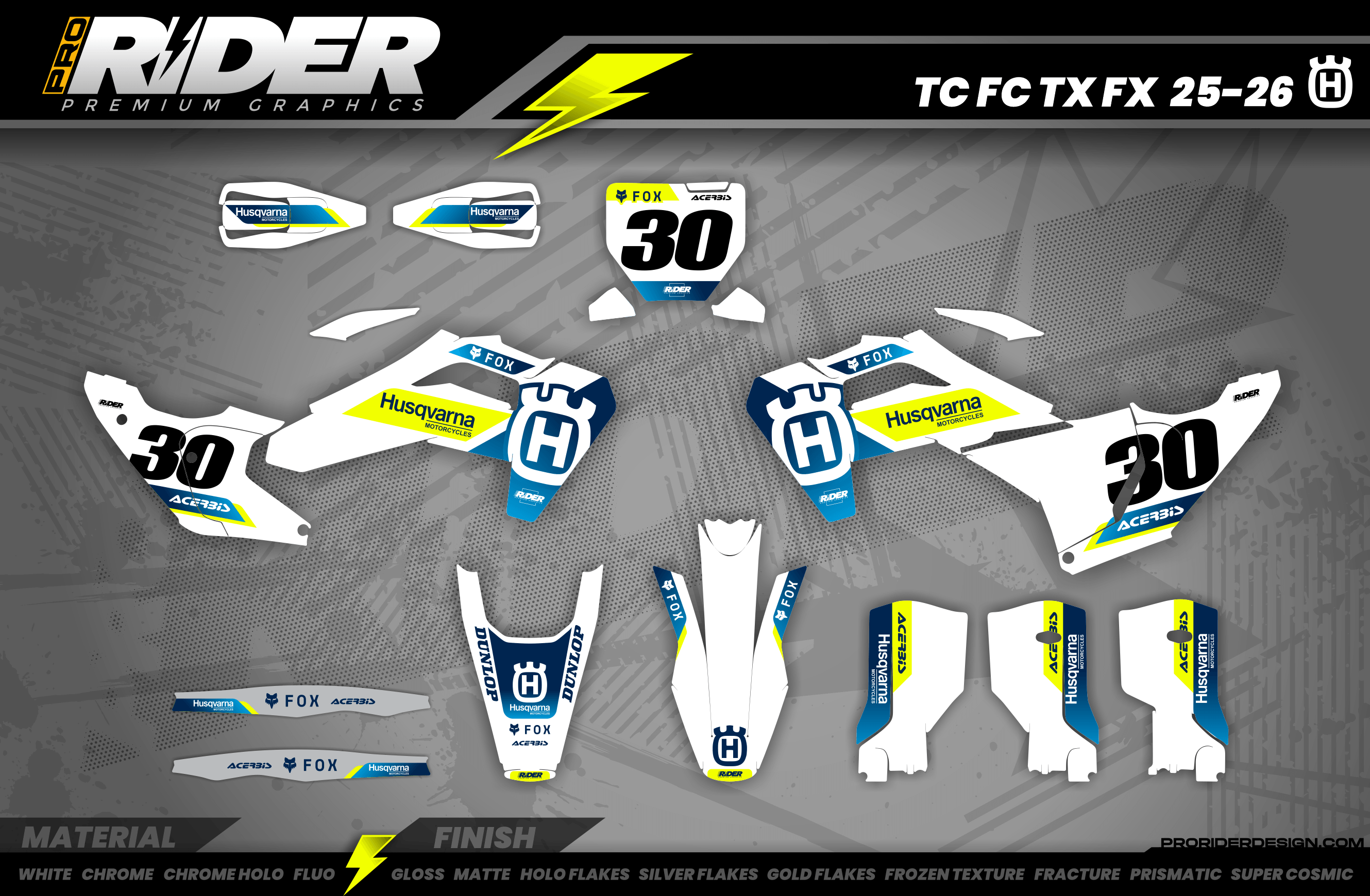 HUSQVARNA Full Graphics kit | Fox raceway