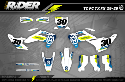 HUSQVARNA Full Graphics kit | Fox raceway