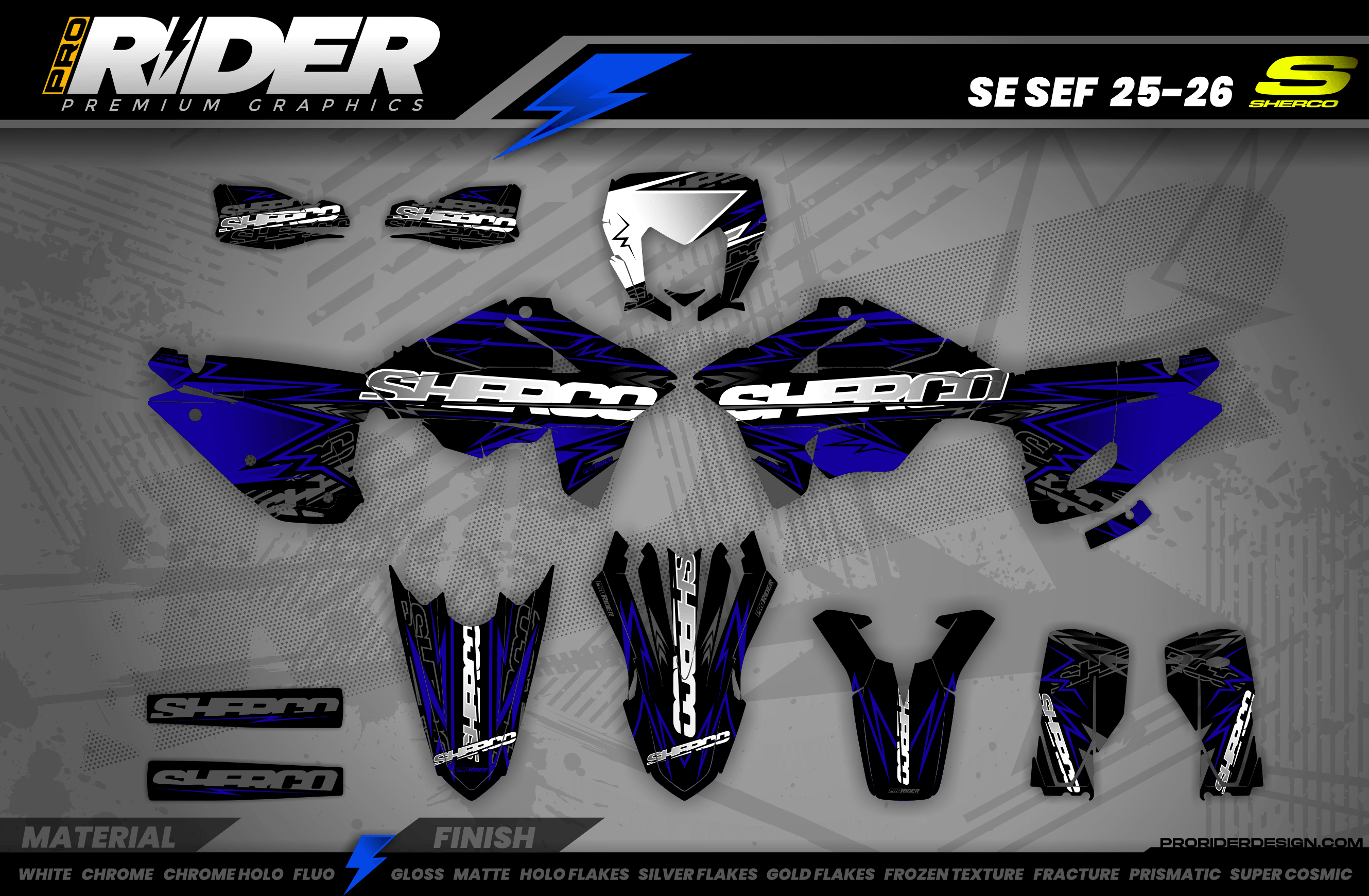 SHERCO Full Graphics Kit | Steel city