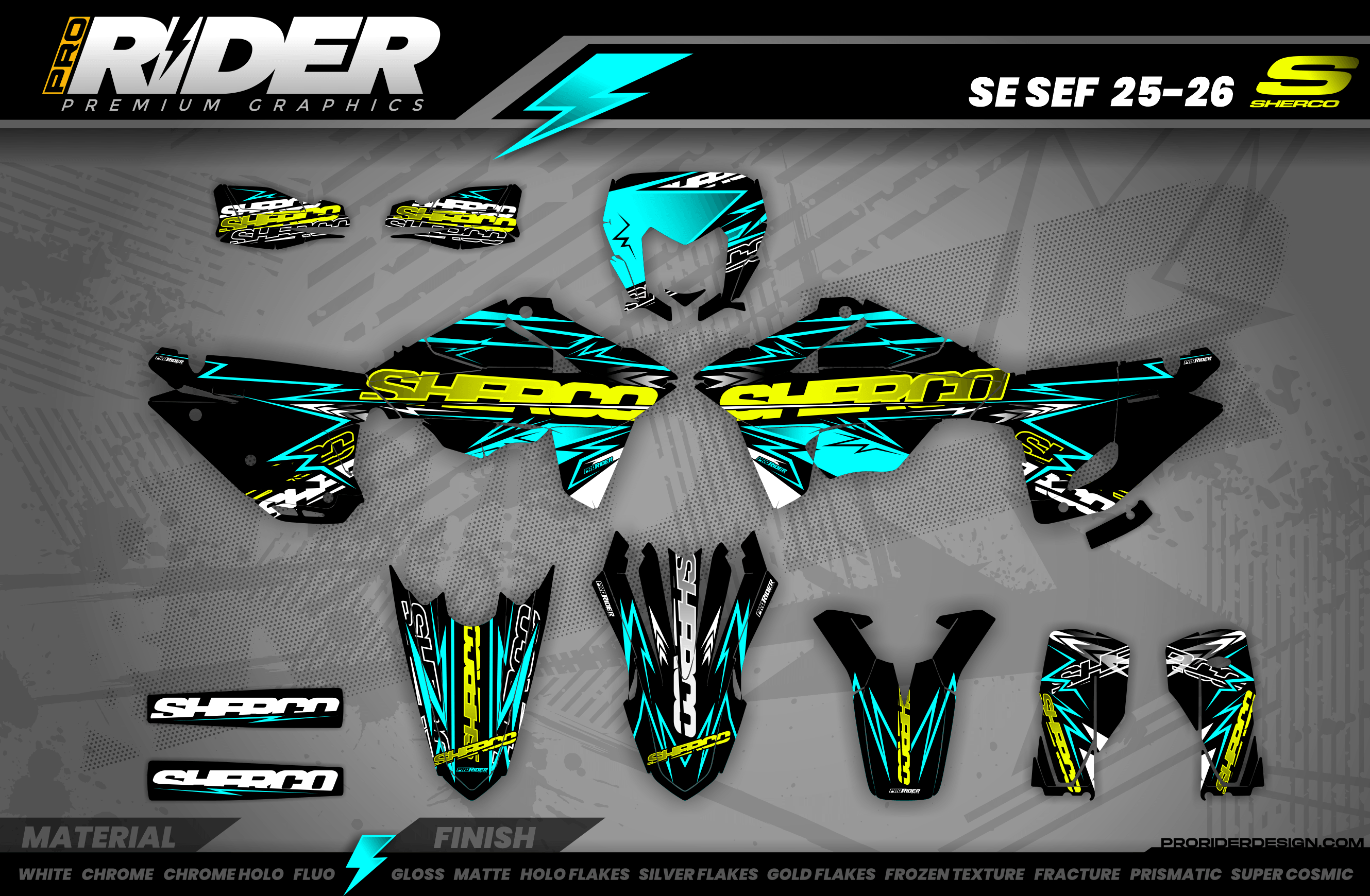 SHERCO Full Graphics Kit | Thunder valley