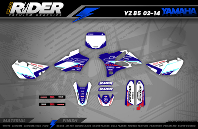KINETIC BLUE YAMAHA FULL GRAPHICS KIT