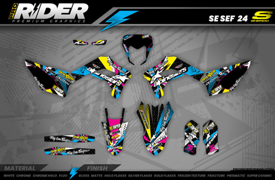 Graphics Kit ALPINESTARS MULTI : Design designed for your Motocross