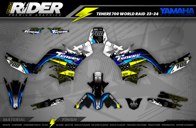 YAMAHA TENERE 700 Full Graphics Kit | Vagax