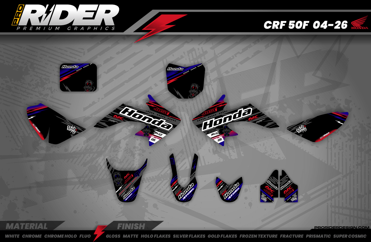 HONDA Graphics Kit JUST1 BLACK