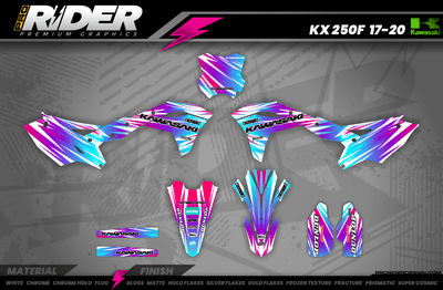 Kawasaki Full Graphics Kit | Savage — Premium Custom Motocross Decals