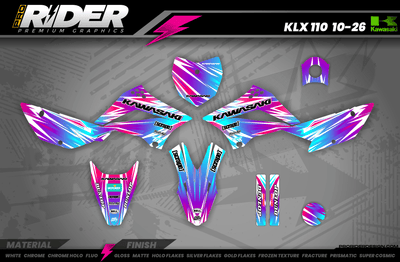 Kawasaki Full Graphics Kit | Savage — Premium Custom Motocross Decals