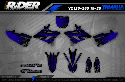 BLUE FORCE YAMAHA FULL GRAPHICS KIT