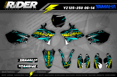 TEAL FORCE YAMAHA FULL GRAPHICS KIT