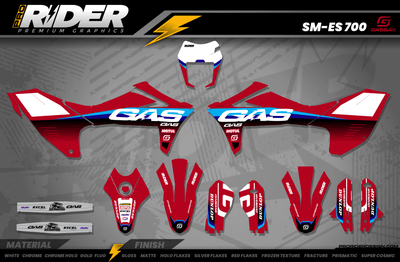 GASGAS 700 Full Graphics Kit | Monolith Red