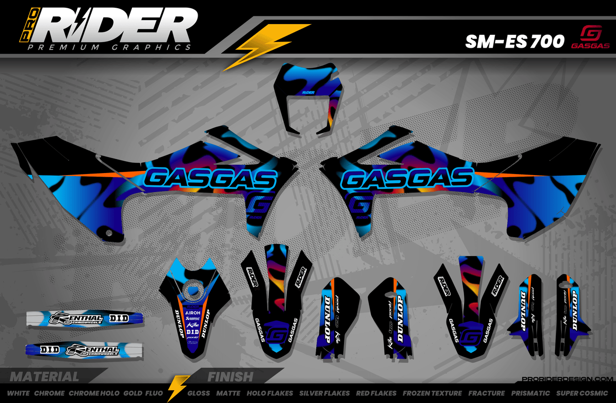 GASGAS 700 Full Graphics Kit | Blue Cipher