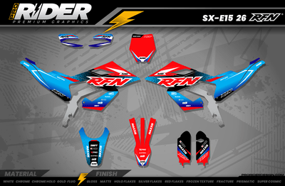 RFN Full Graphics Kit | Sky Obsidian