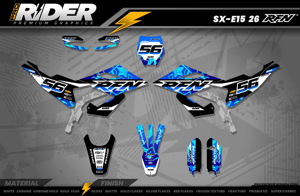 RFN Full Graphics Kit | Blue BRATT