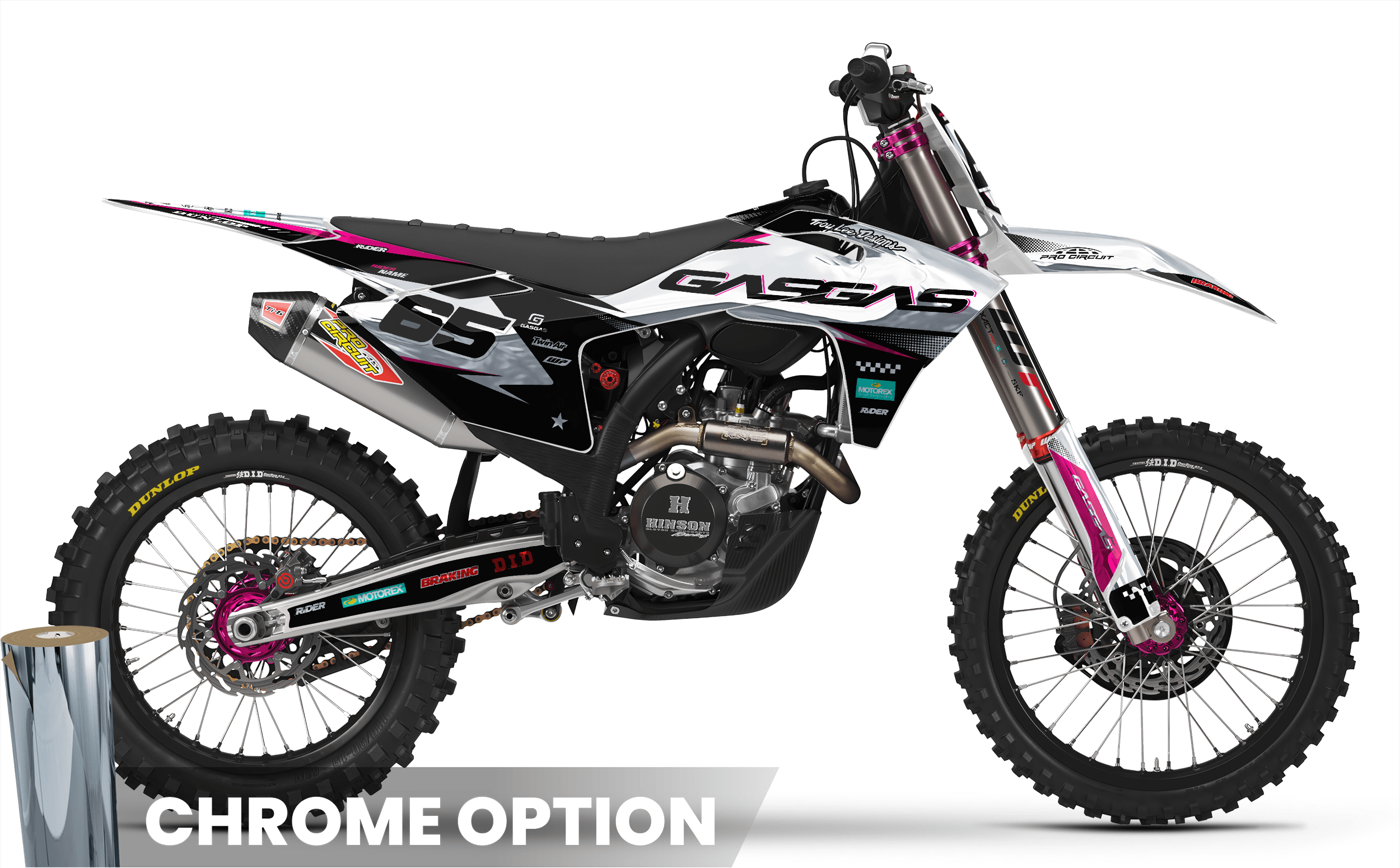 WHITE PULSE GasGas Full Graphics Kit