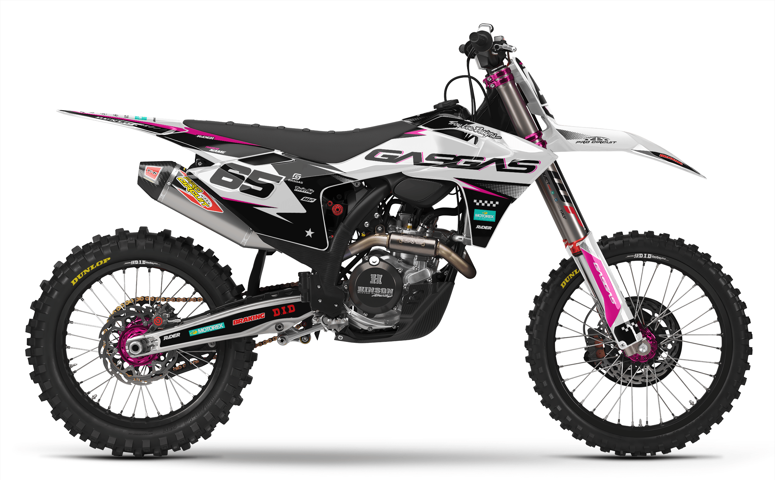 WHITE PULSE GasGas Full Graphics Kit