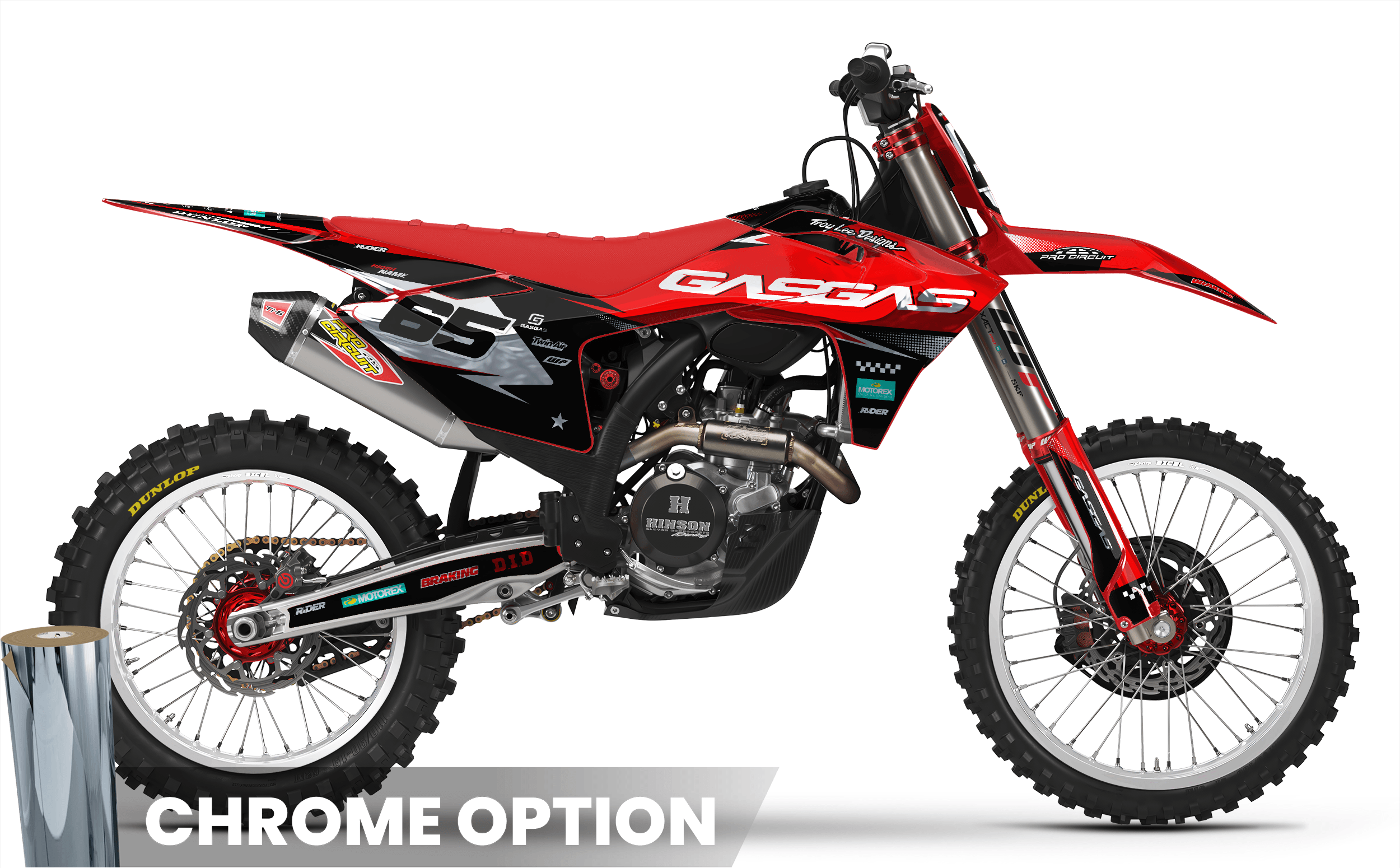 RED PULSE GasGas Full Graphics Kit