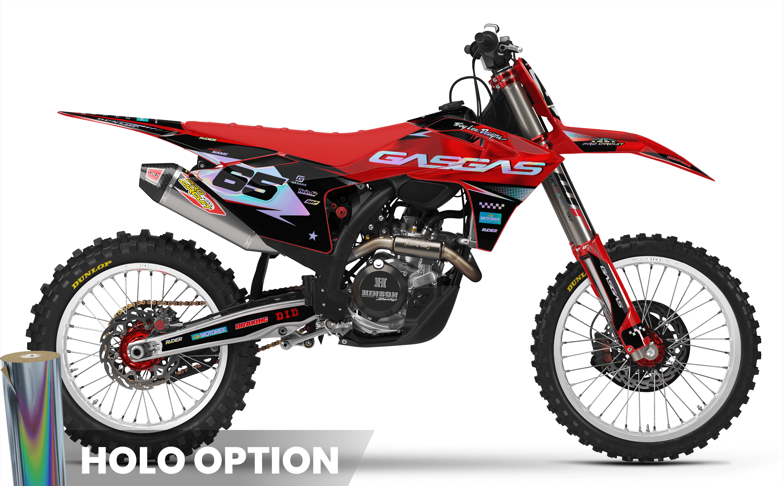 RED PULSE GasGas Full Graphics Kit