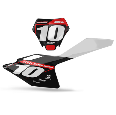 GASGAS Custom Number Plates | Alkav Black Red