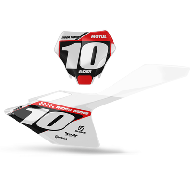 GASGAS Custom Number Plates | Alkav White Red
