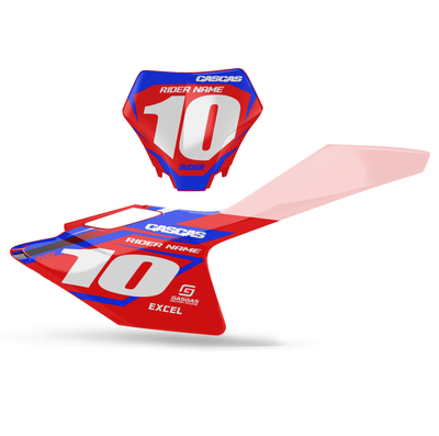 GASGAS Custom Number Plates | Volnax Red Blue