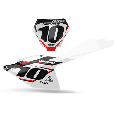 GASGAS Custom Number Plates | Sprint White White