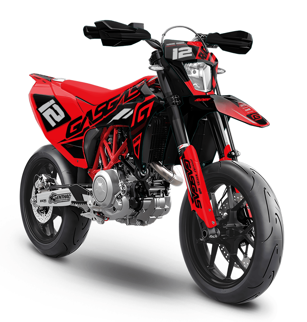 GASGAS 700 Full Graphics Kit | Twelv Red