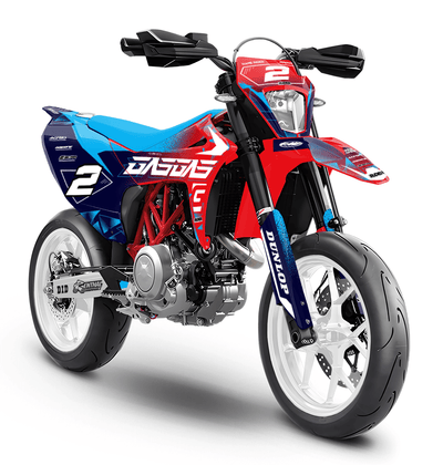 GASGAS 700 Full Graphics Kit | Ignis Red Light Blue