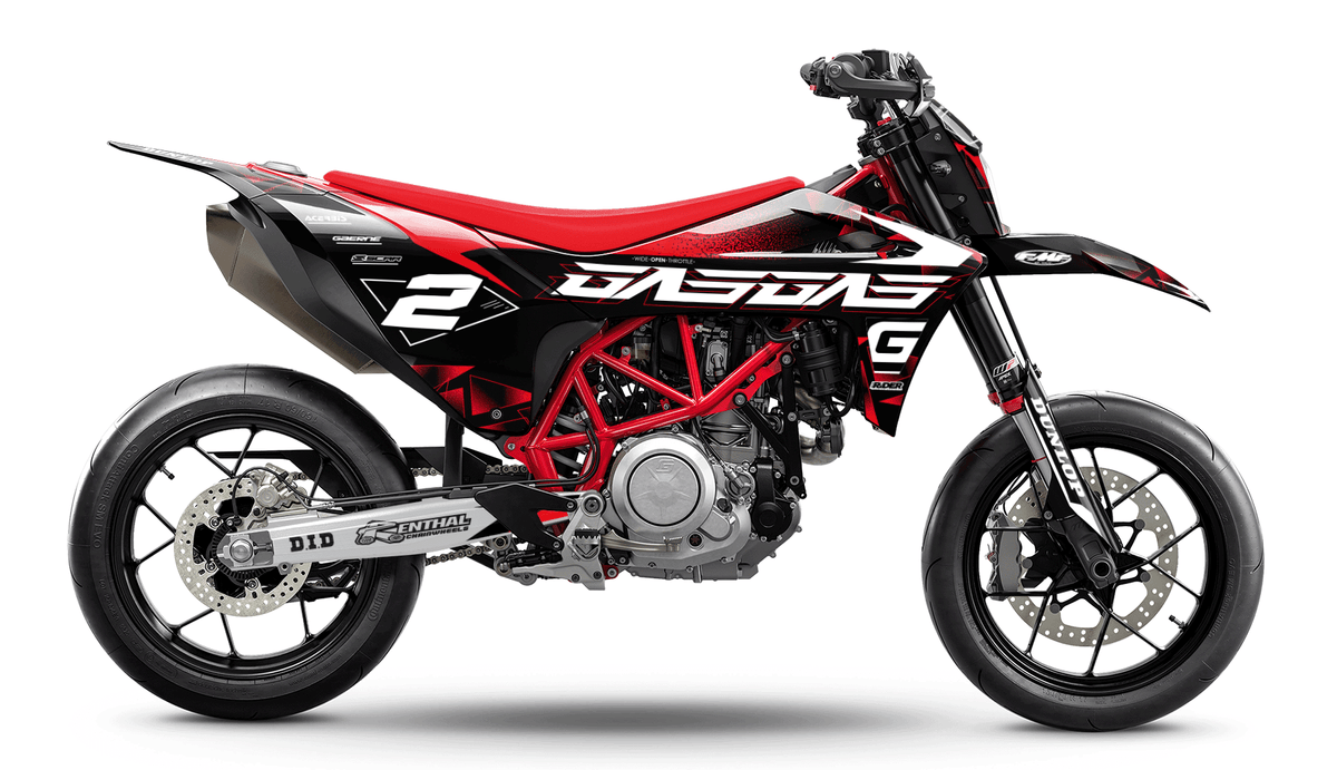GASGAS 700 Full Graphics Kit | Ignis Black Red