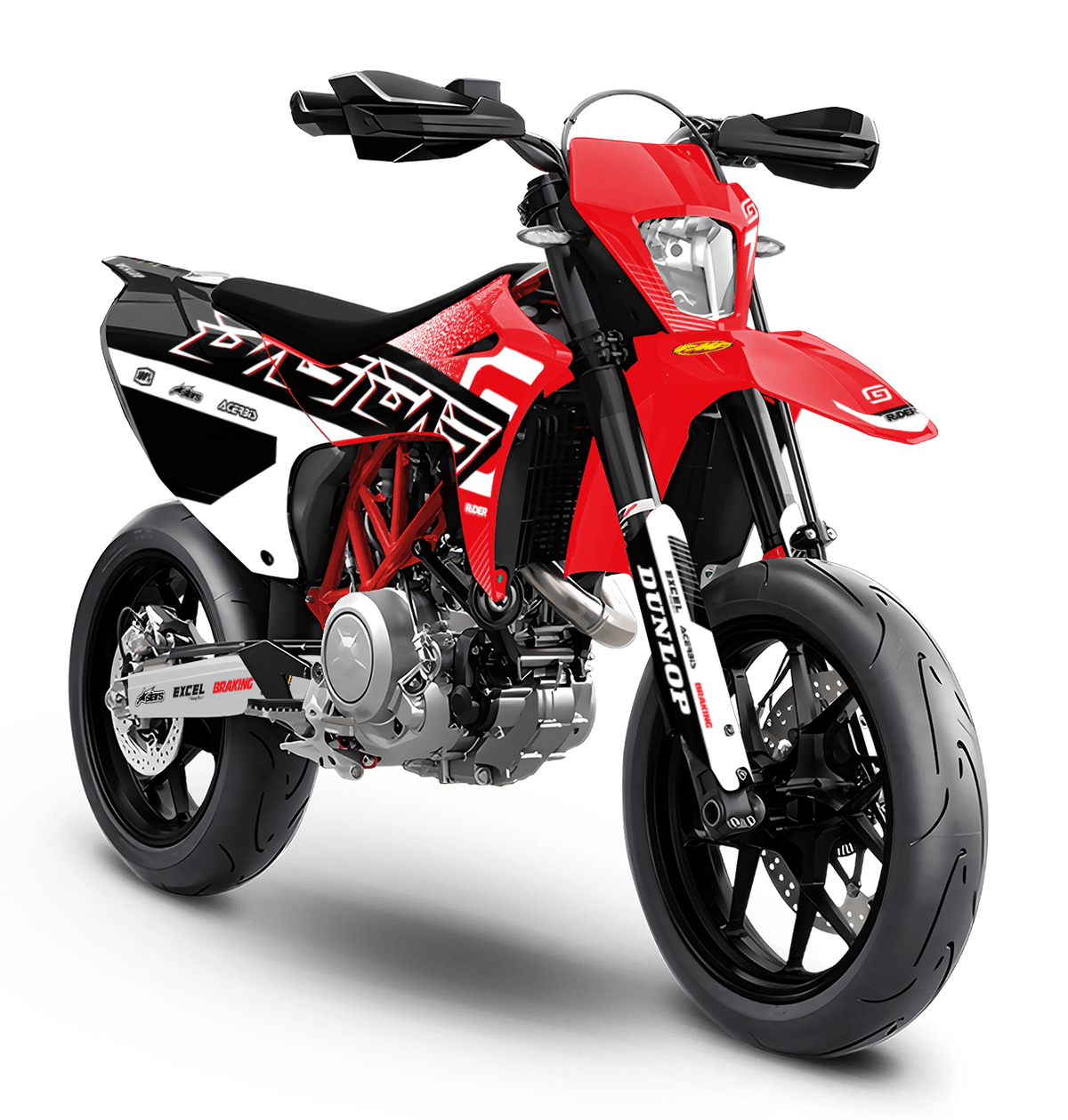GASGAS 700 Full Graphics Kit | Phantom Red White