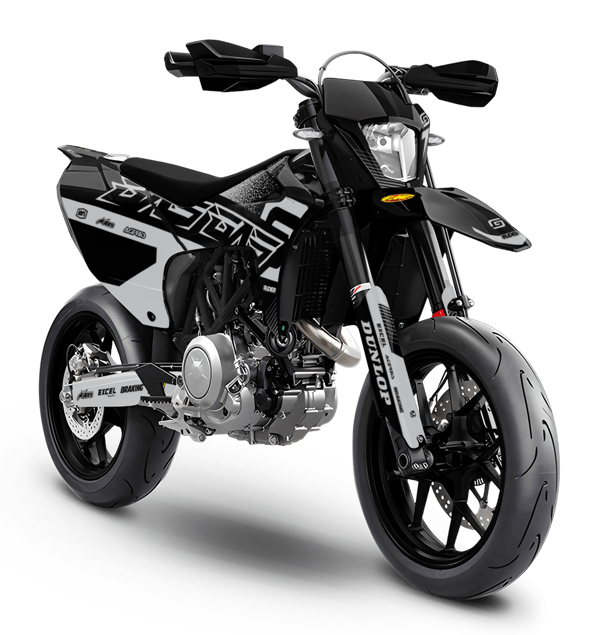 GASGAS 700 Full Graphics Kit | Phantom Black Grey