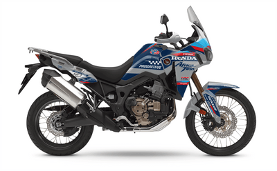 HONDA AFRICA TWIN Full Graphics kit | Powercore grey blue
