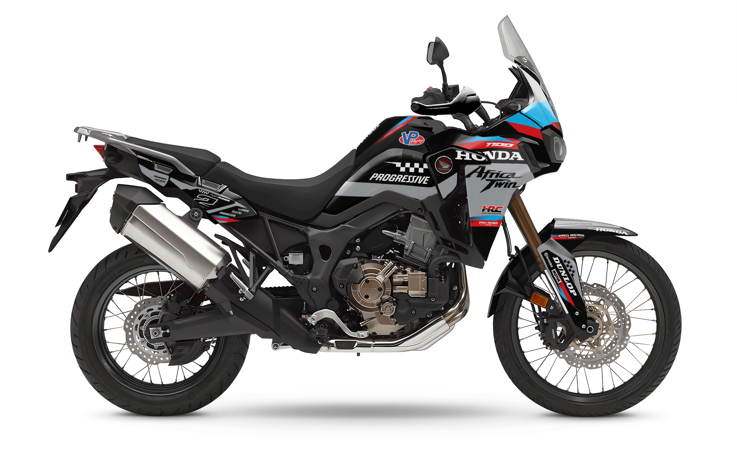 HONDA AFRICA TWIN Full Graphics kit | Powercore grey