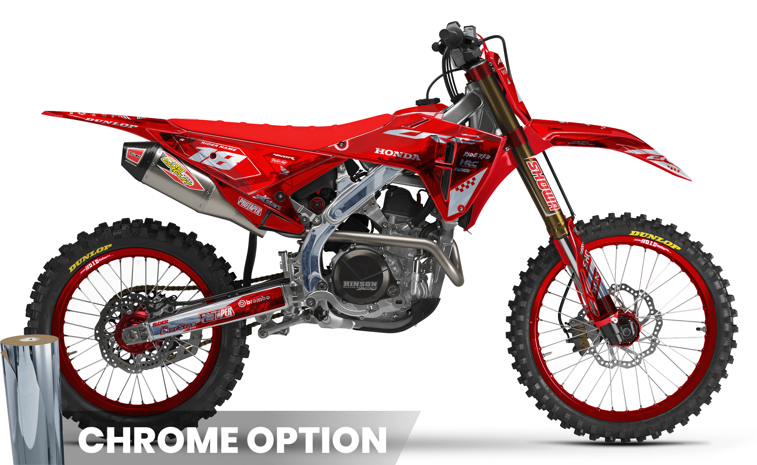 HONDA Full Graphics Kit RED PERFORMANCE