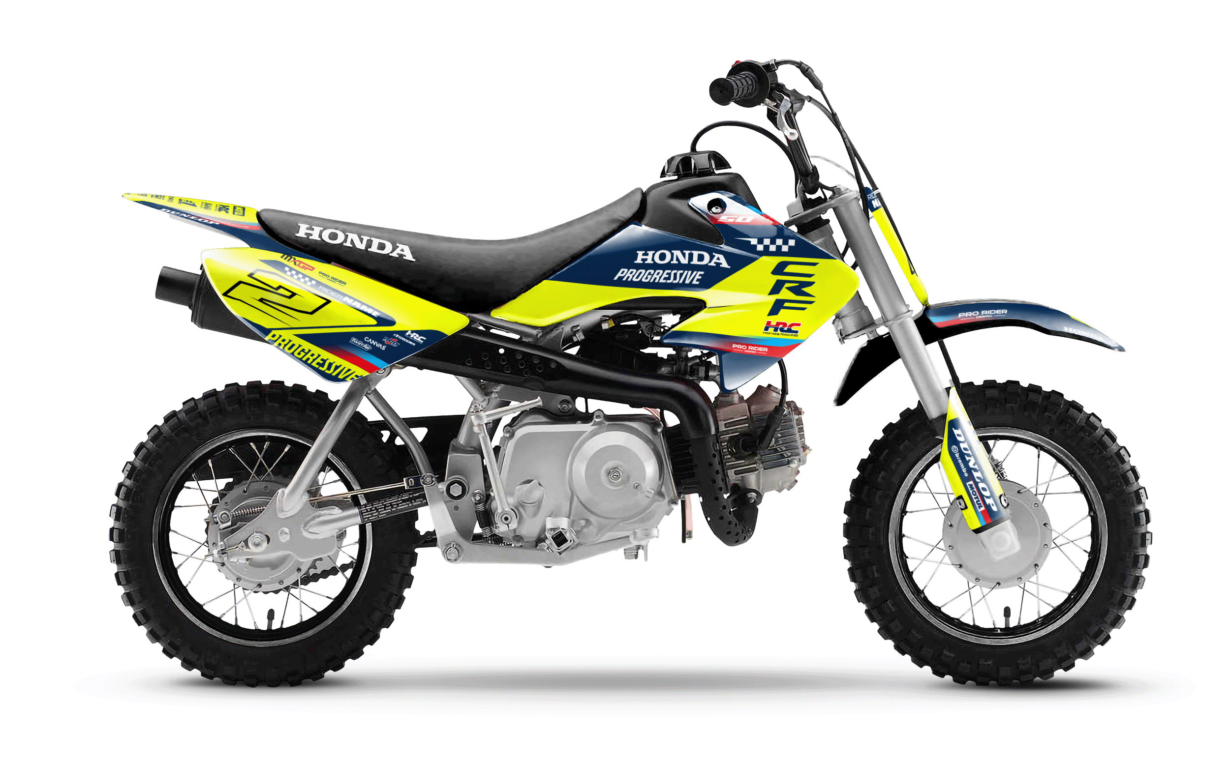 HONDA CRF 50 / 70 / 80 / 100 / 110 / 125 Full Graphics kit | Powercore neon