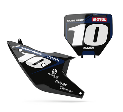 HUSQVARNA Custom Number Plates | Prisme Black Black