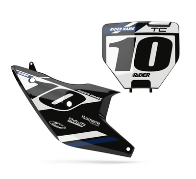 HUSQVARNA Custom Number Plates | Alkar Black White