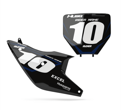 HUSQVARNA Custom Number Plates | Ivan Black White