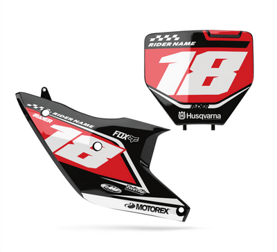 HUSQVARNA Custom Number Plates | Kantik Red