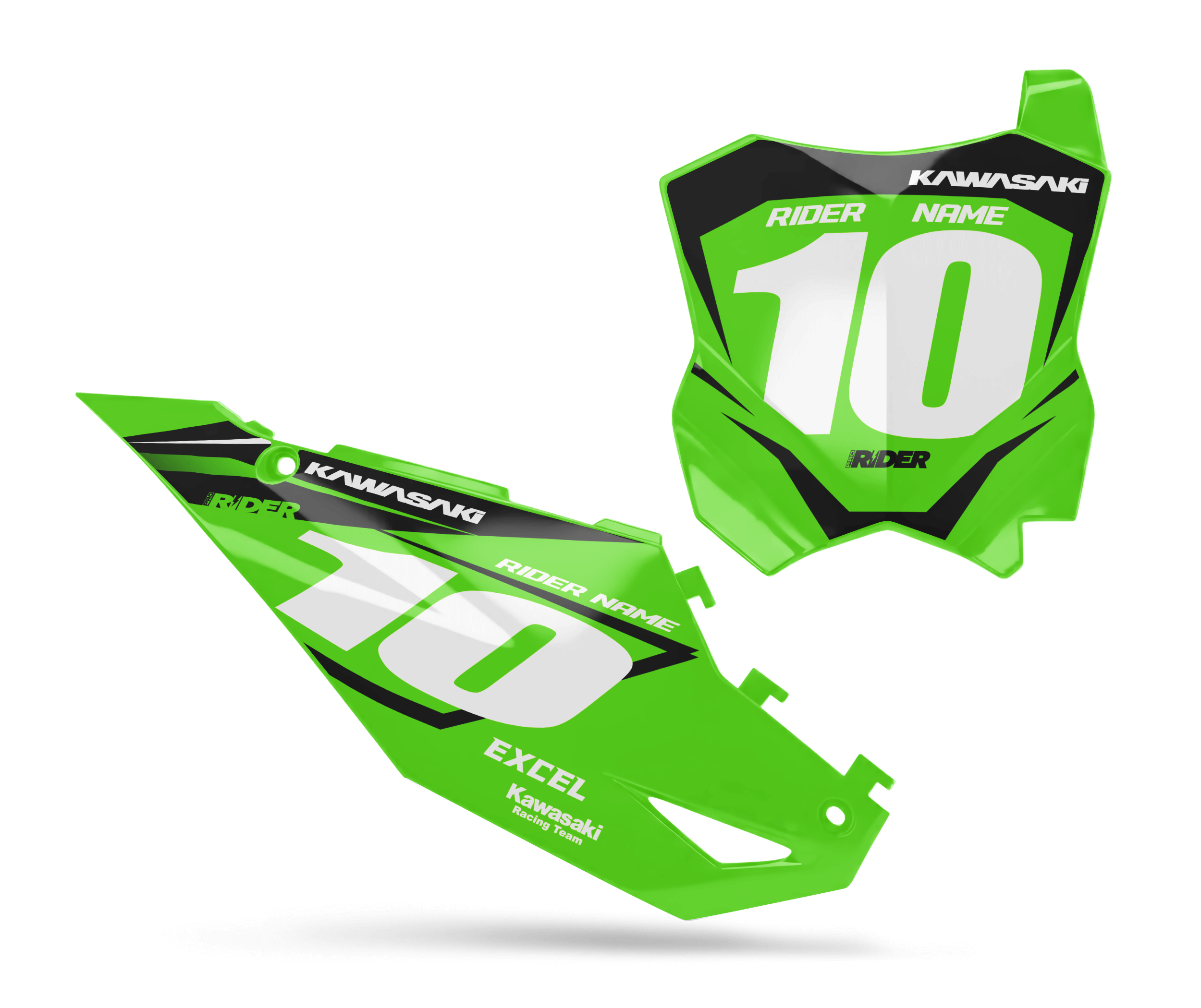 KAWASAKI Custom Number Plates | Vertex Custom
