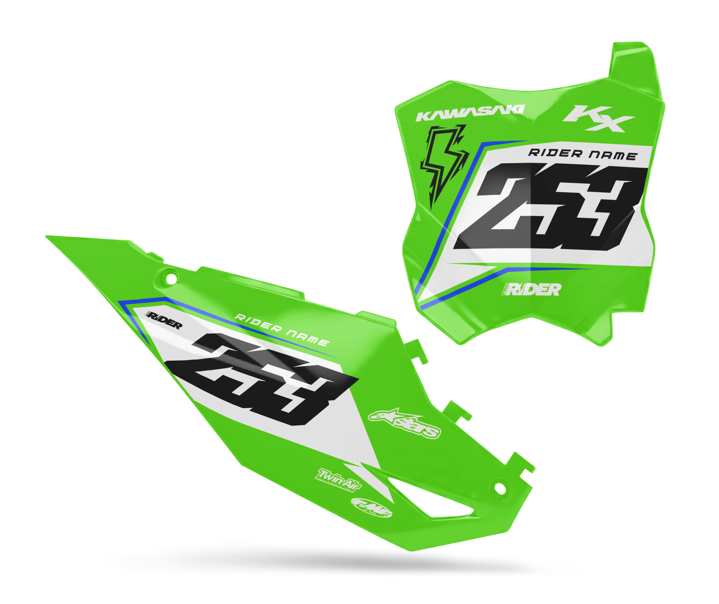 KAWASAKI Custom Number Plates | Iron Clad