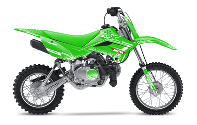 KAWASAKI Mini Full Graphics Kit | Motul green/white