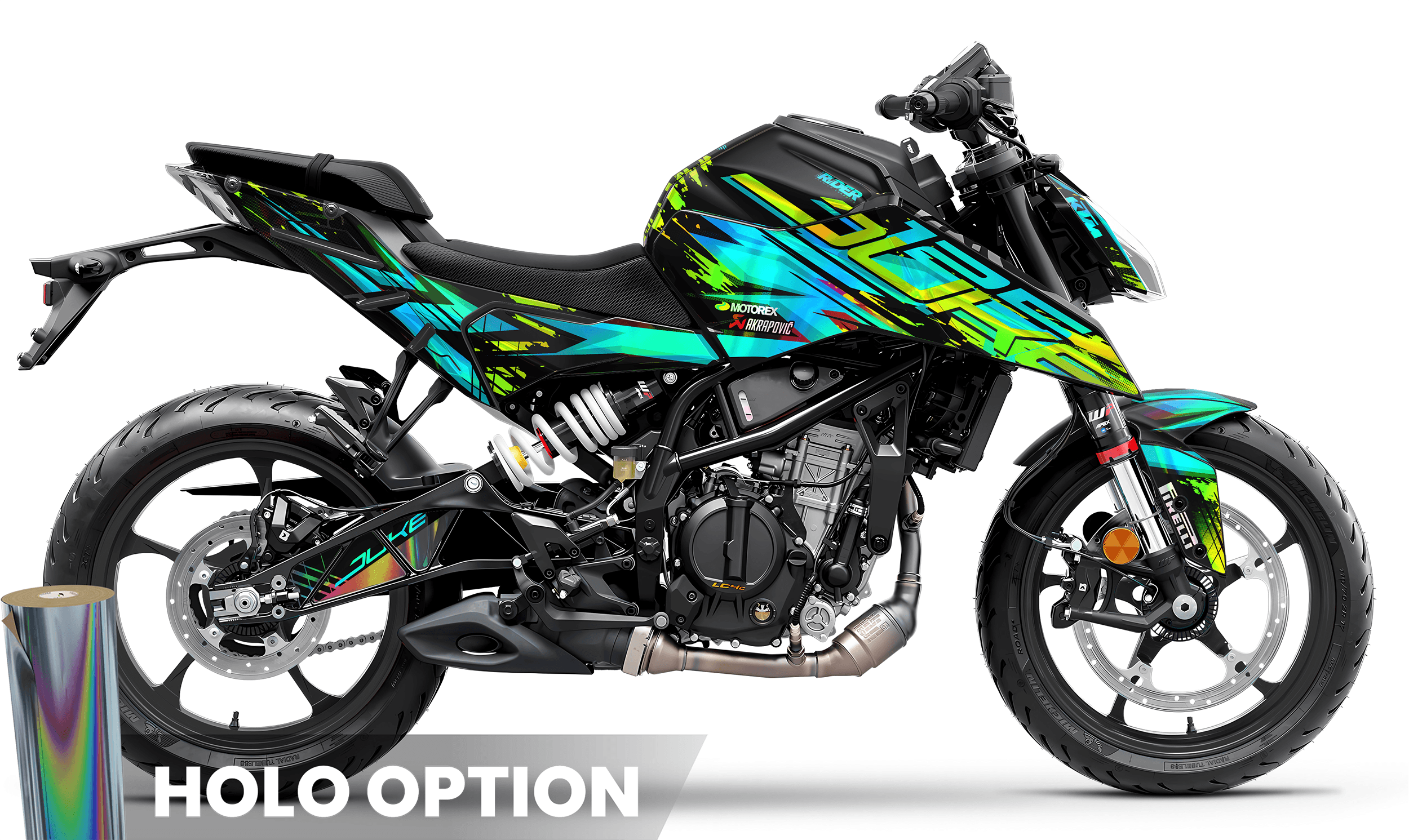 KTM DUKE 125 Full Graphics Kit | Toxik