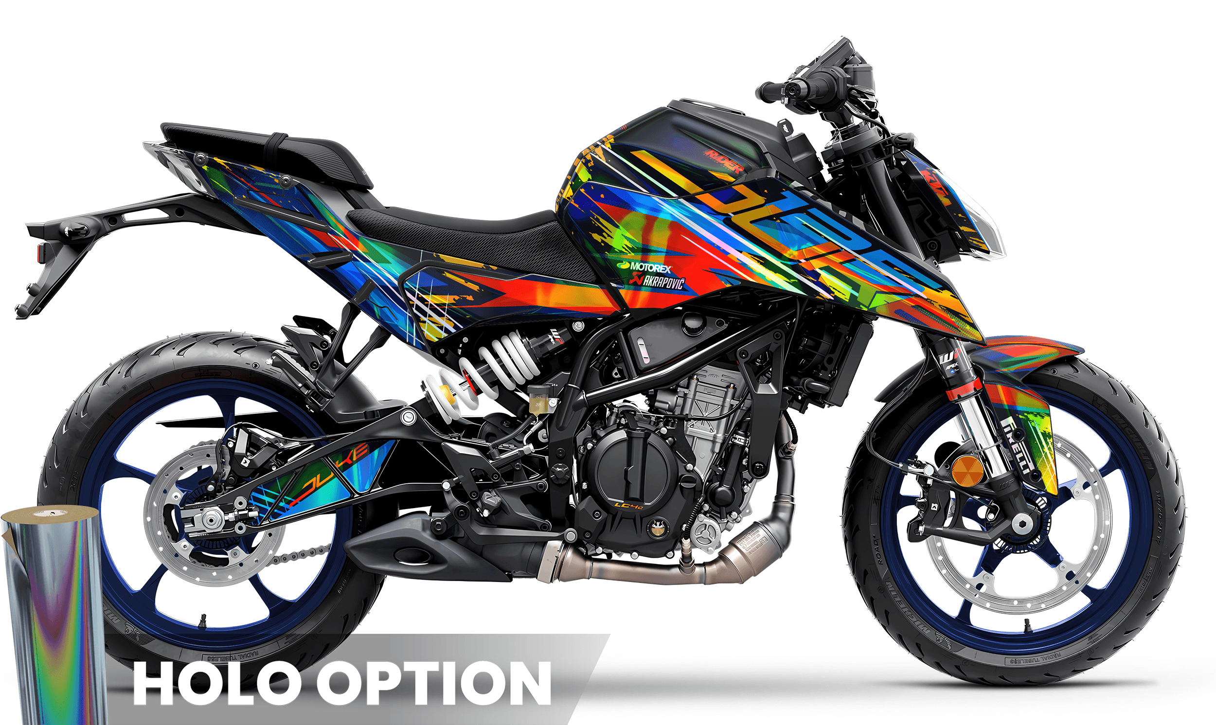 KTM DUKE 125 Full Graphics Kit | Edizion