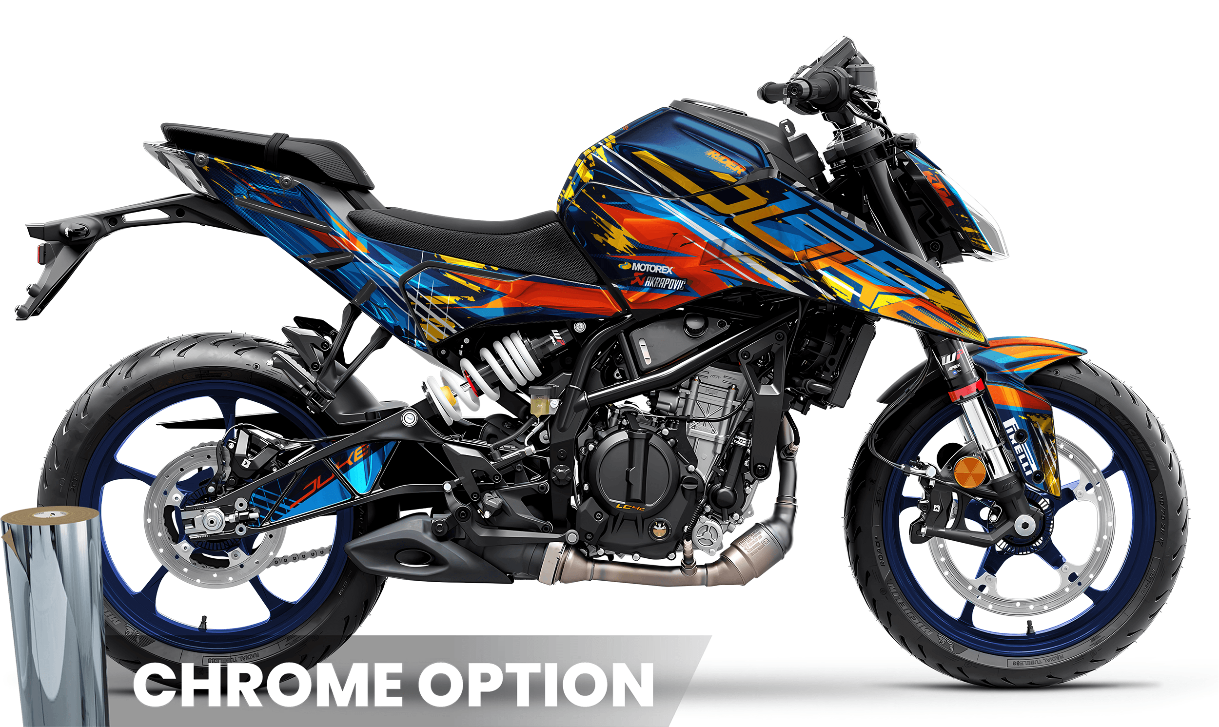 KTM DUKE 125 Full Graphics Kit | Edizion