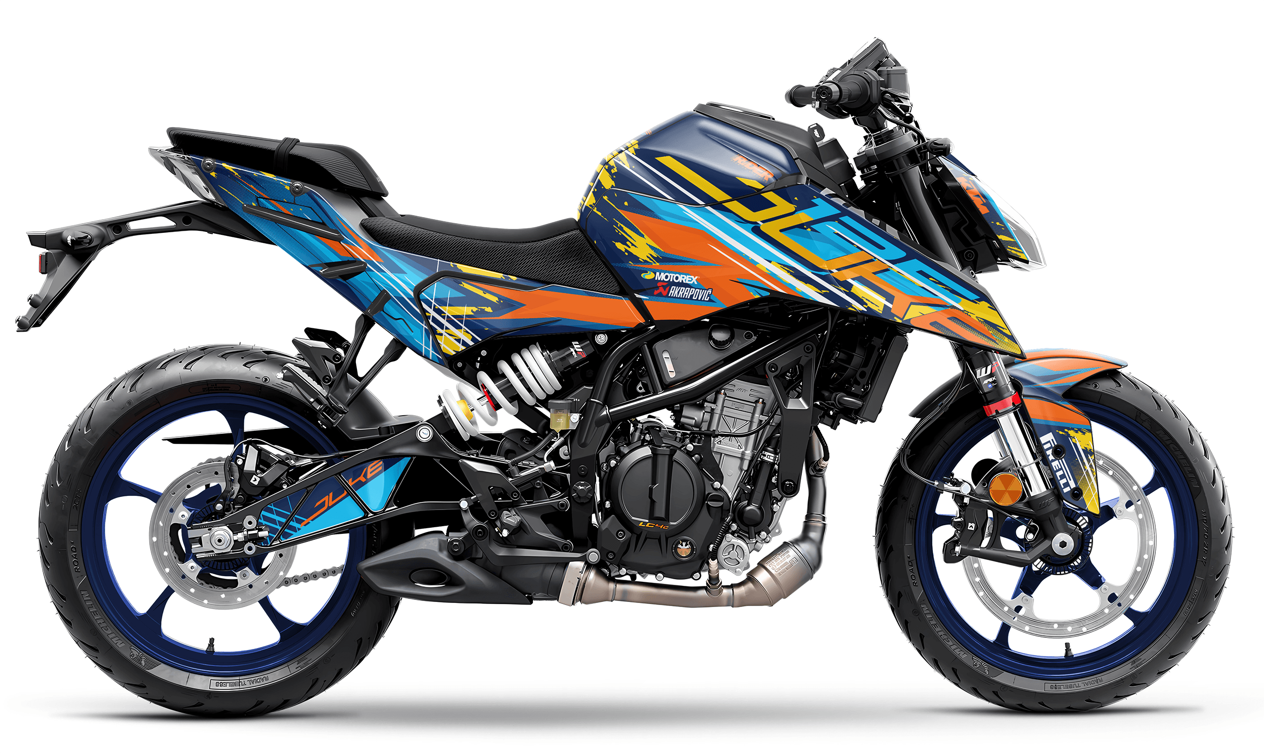 KTM DUKE 125 Full Graphics Kit | Edizion