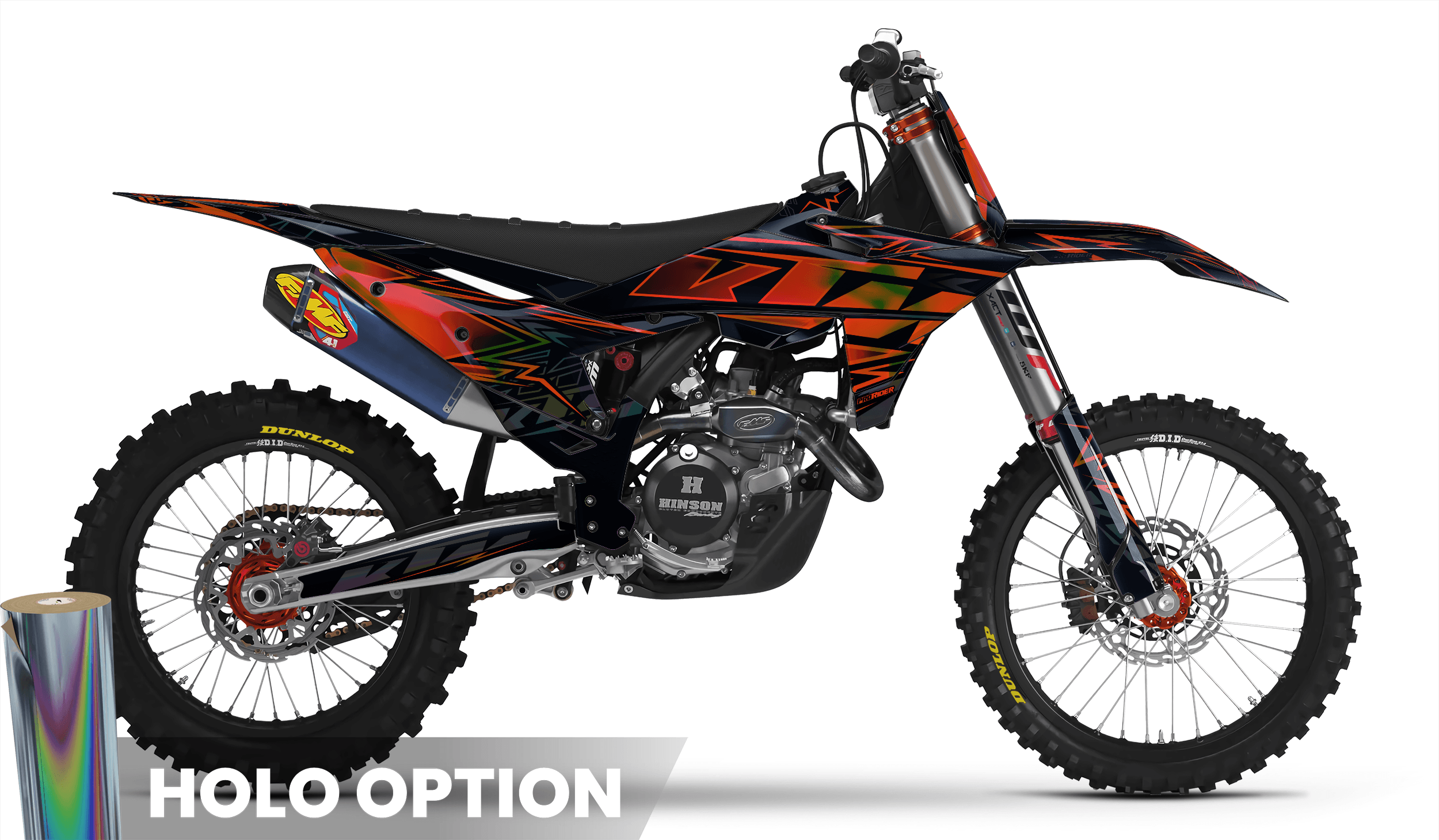 KTM Graphics ORANGE BOLD EFFECT