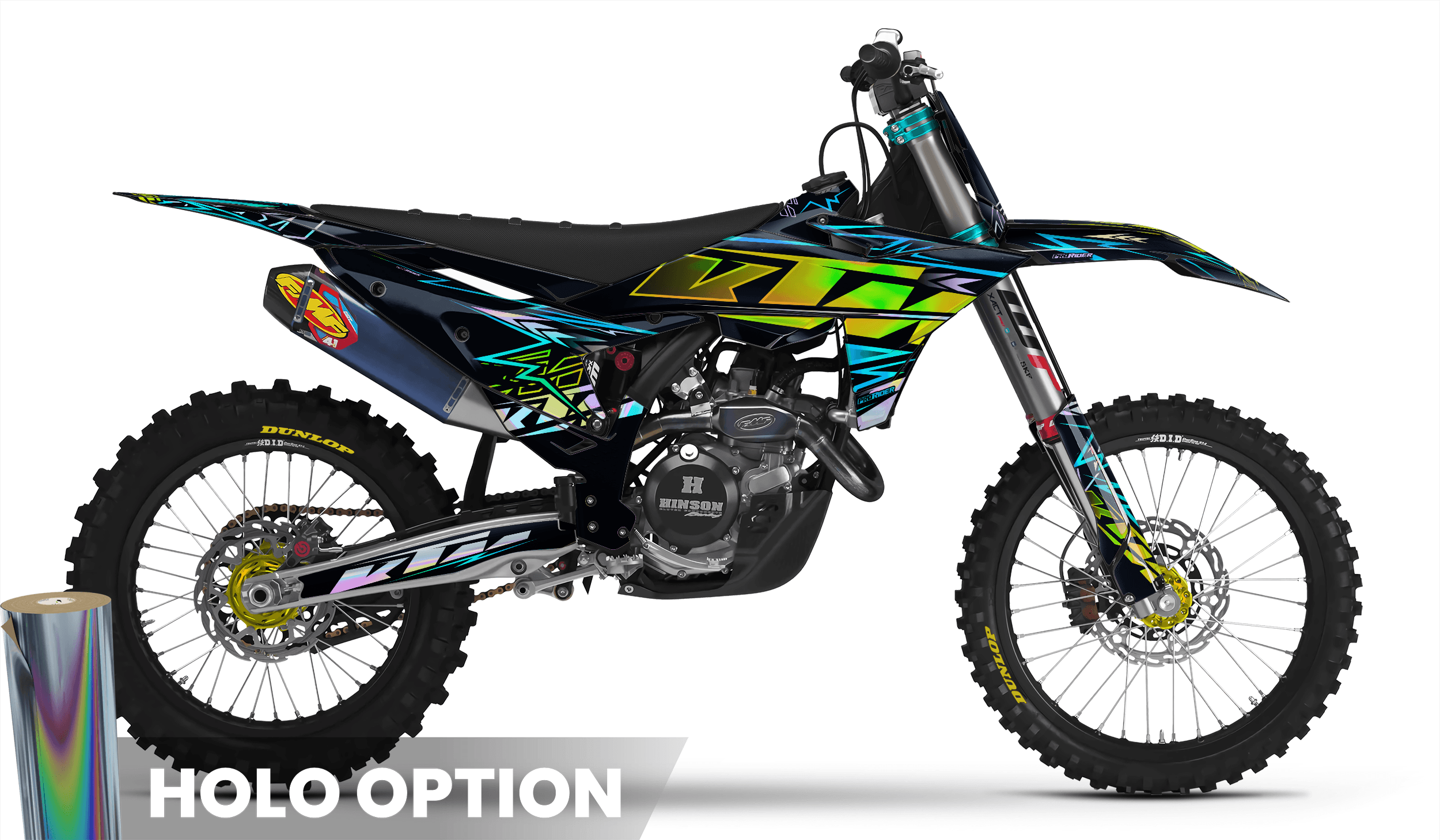 KTM Graphics TEAL BOLD EFFECT