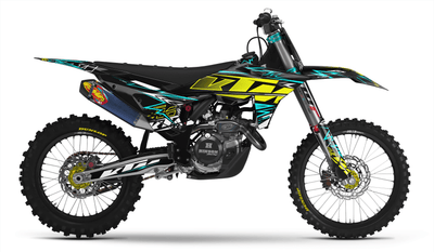 KTM Graphics TEAL BOLD EFFECT