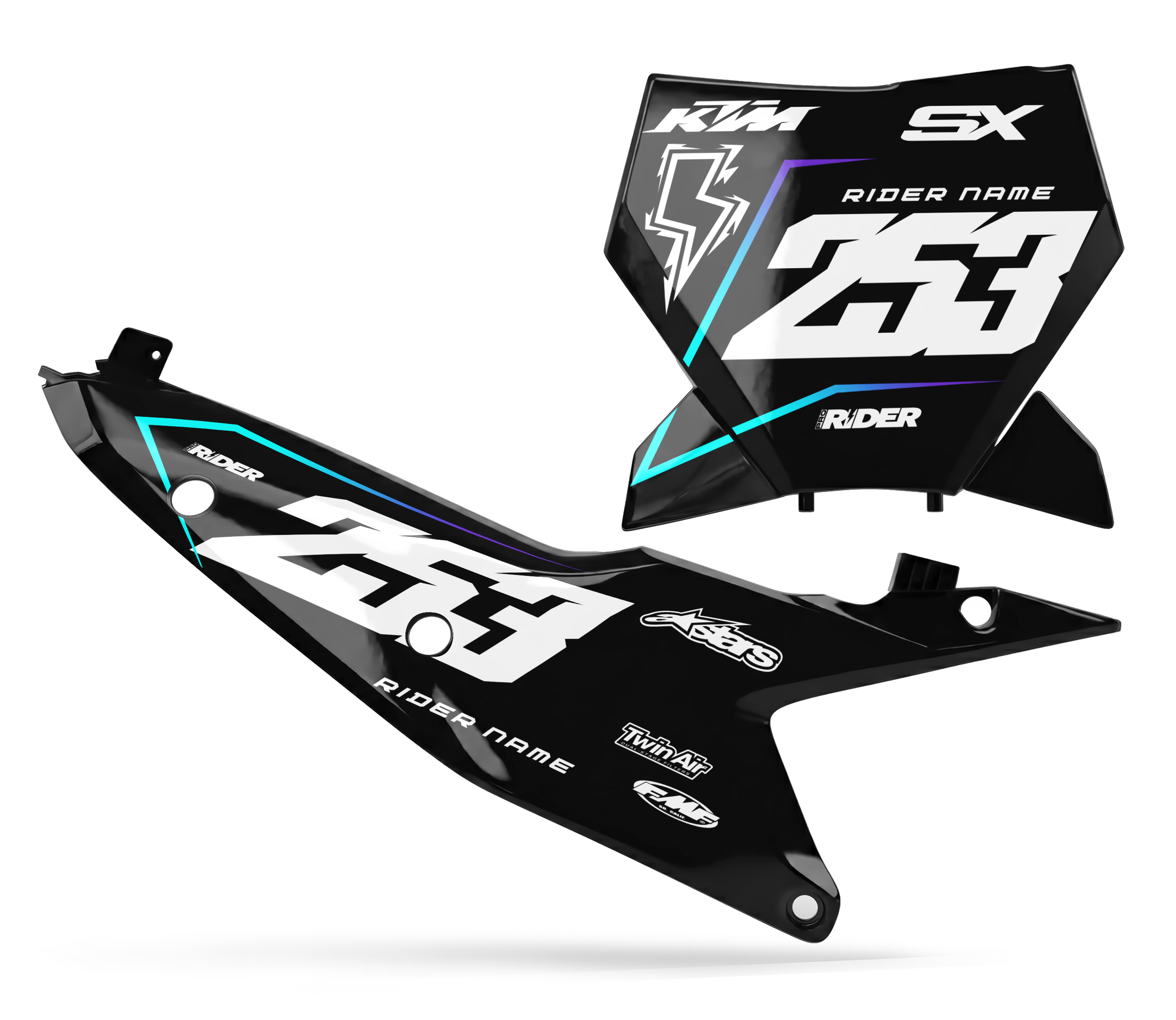 KTM Custom Number Plates | BLEND