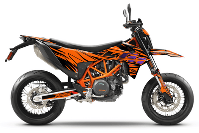 KTM SUPERMOTO Full Graphics Kit | Stock V2 purple