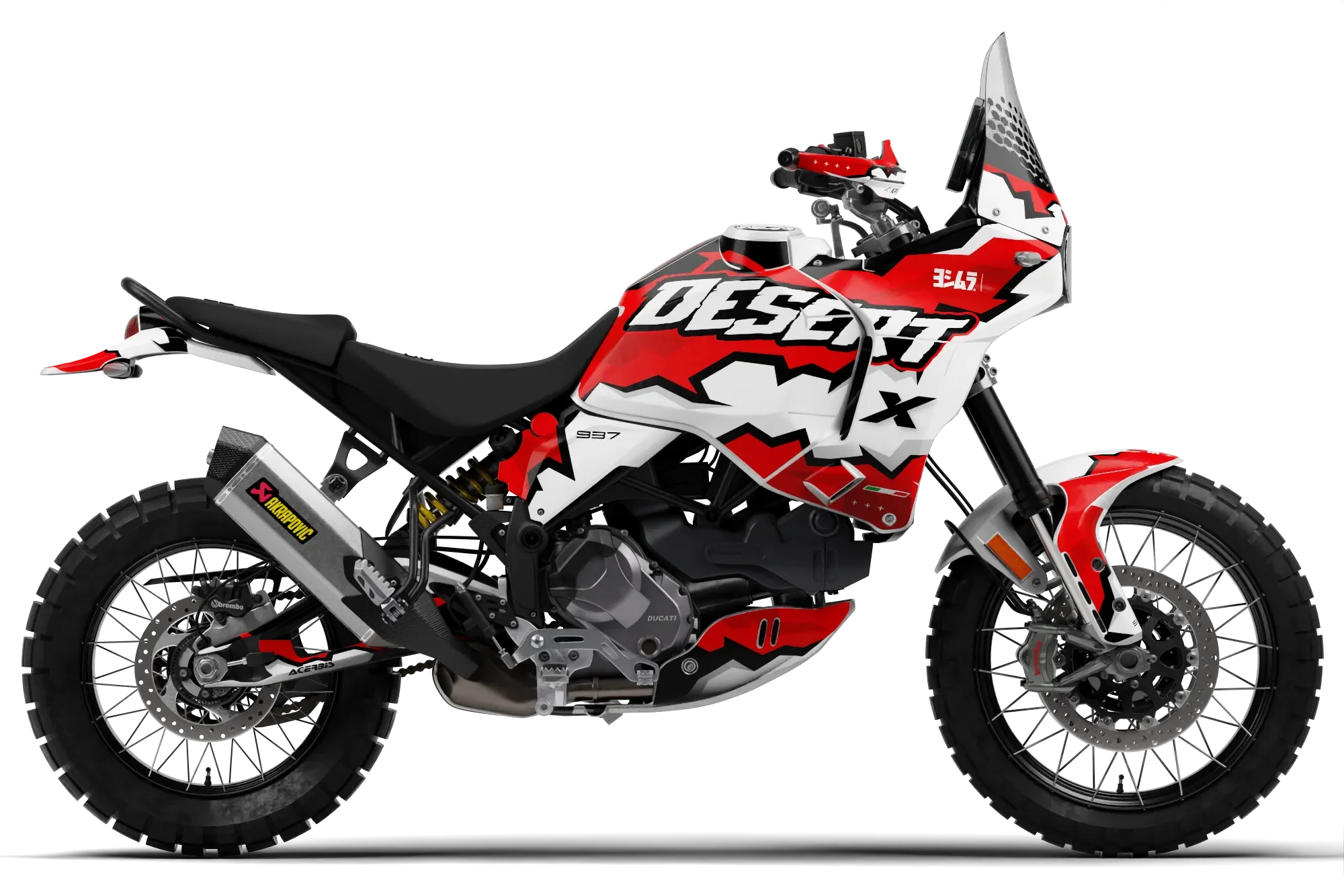 Ducati Desert X Full Graphics Kit | Fanzok